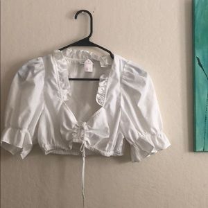 Vintage Drindl Crop Top